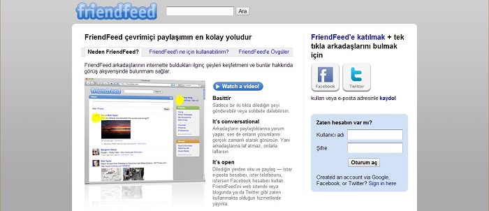 FriendFeed Nasıl Kullanılır?