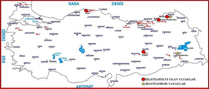 Bakır Çıkarılan Yerler Nerelerdir?