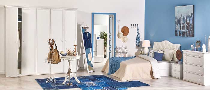 Coastal Stili Yatak Odası