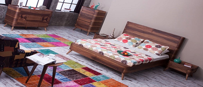 Retro Tarzı Yatak Odası