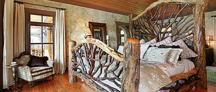 Rustik Tarzı Yatak Odası
